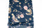 Dark Teal Floral Bird Stretch Velvet Knit Fabric 2.5 yards PDK00697